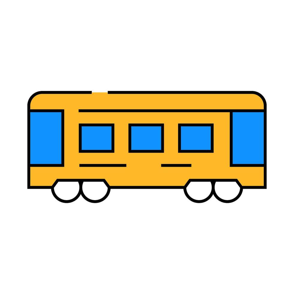 train railway transport icon color illustration vector