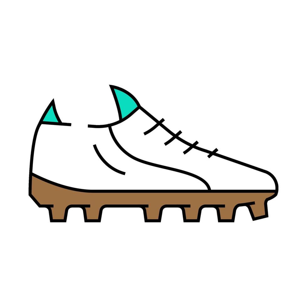 boots football player footwear icon color illustration vector