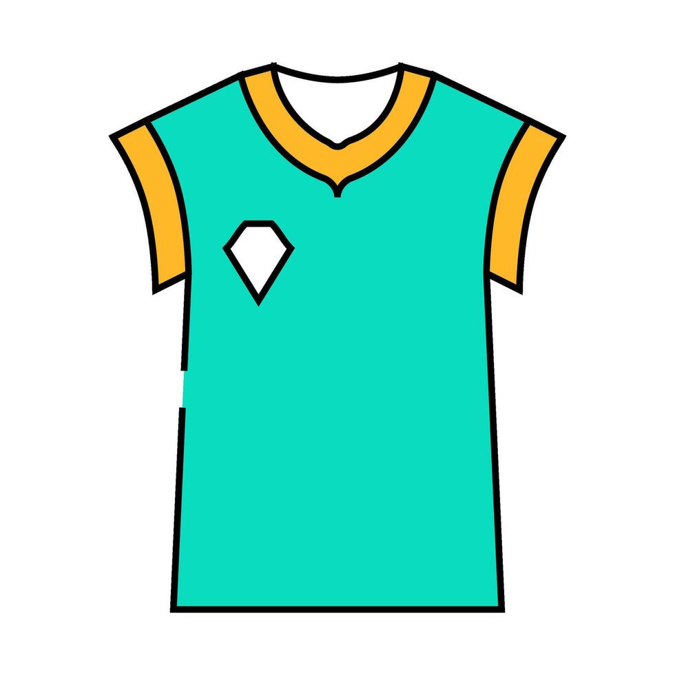 sweater cricket player clothing icon color illustration vector