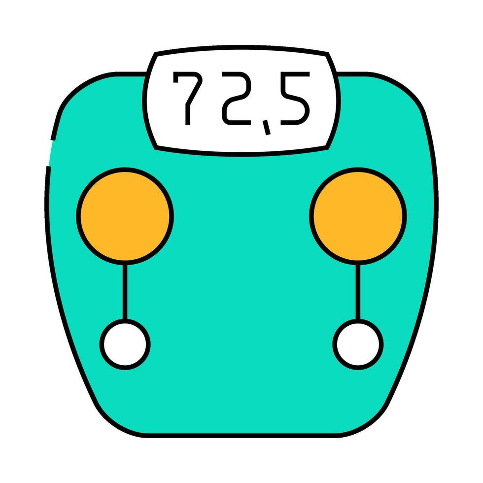 scale device icon color illustration vector