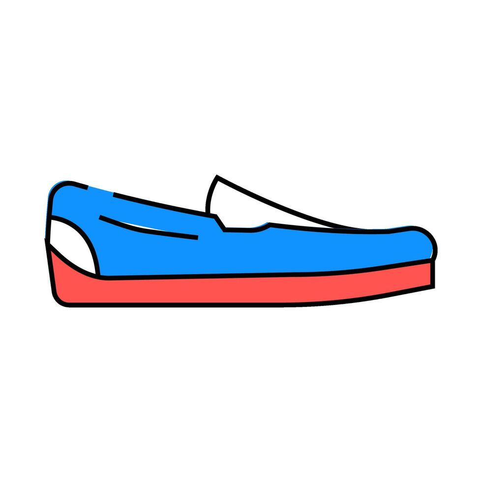 moccasins icon color illustration vector