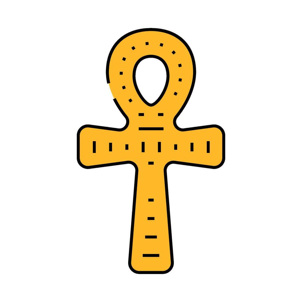 ankh decoration icon color illustration vector