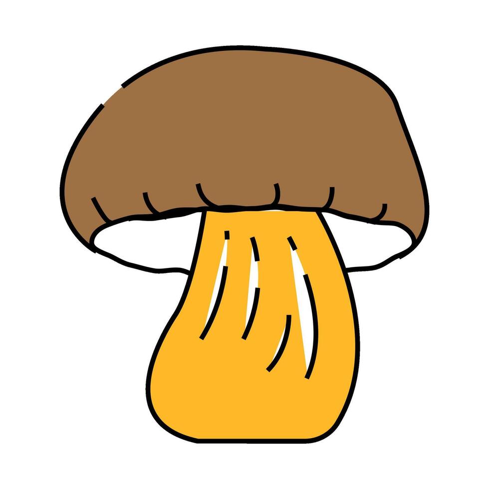 cep mushroom icon color illustration vector