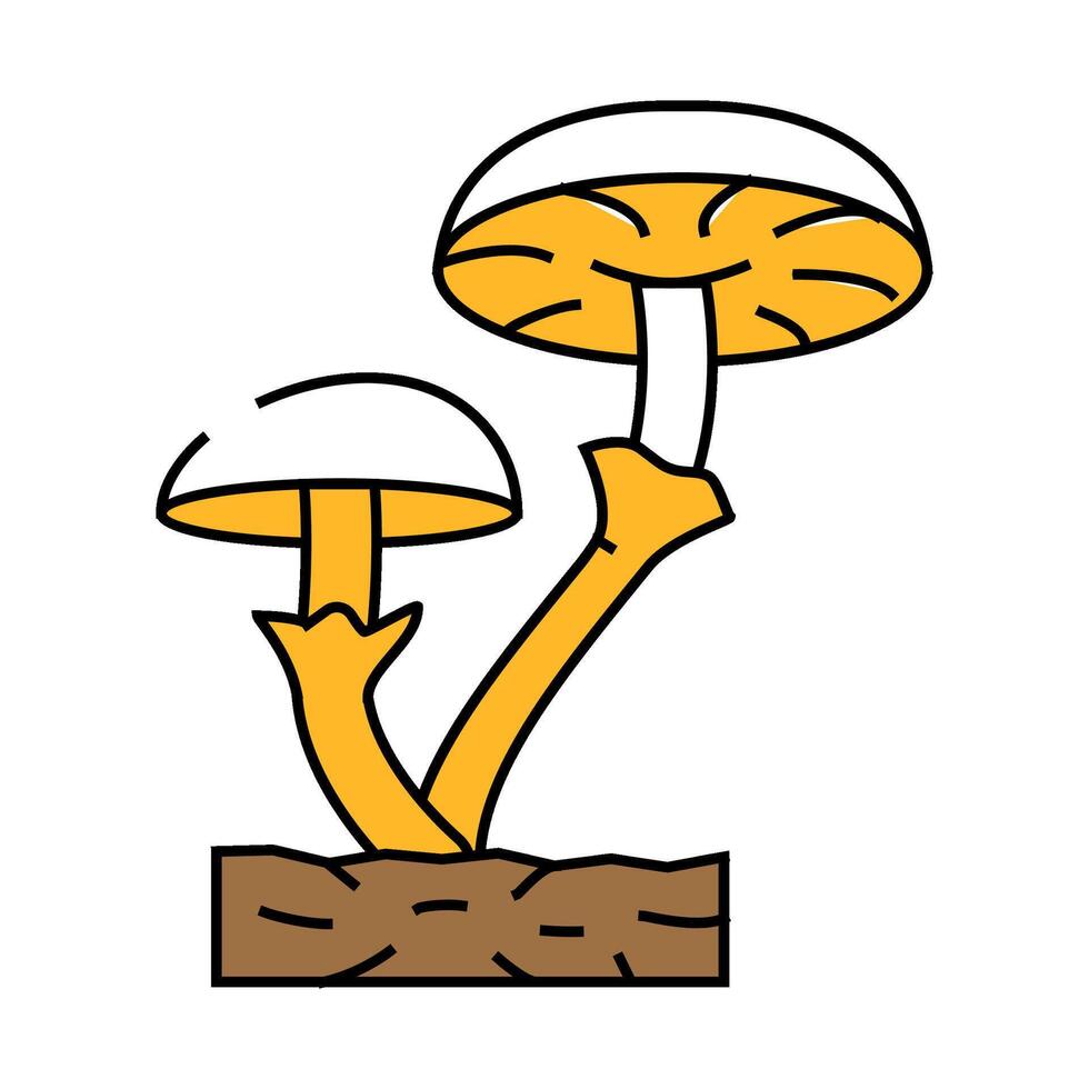 fungi mushroom icon color illustration vector