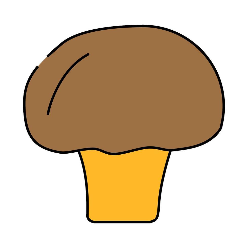 champignon mushroom icon color illustration vector