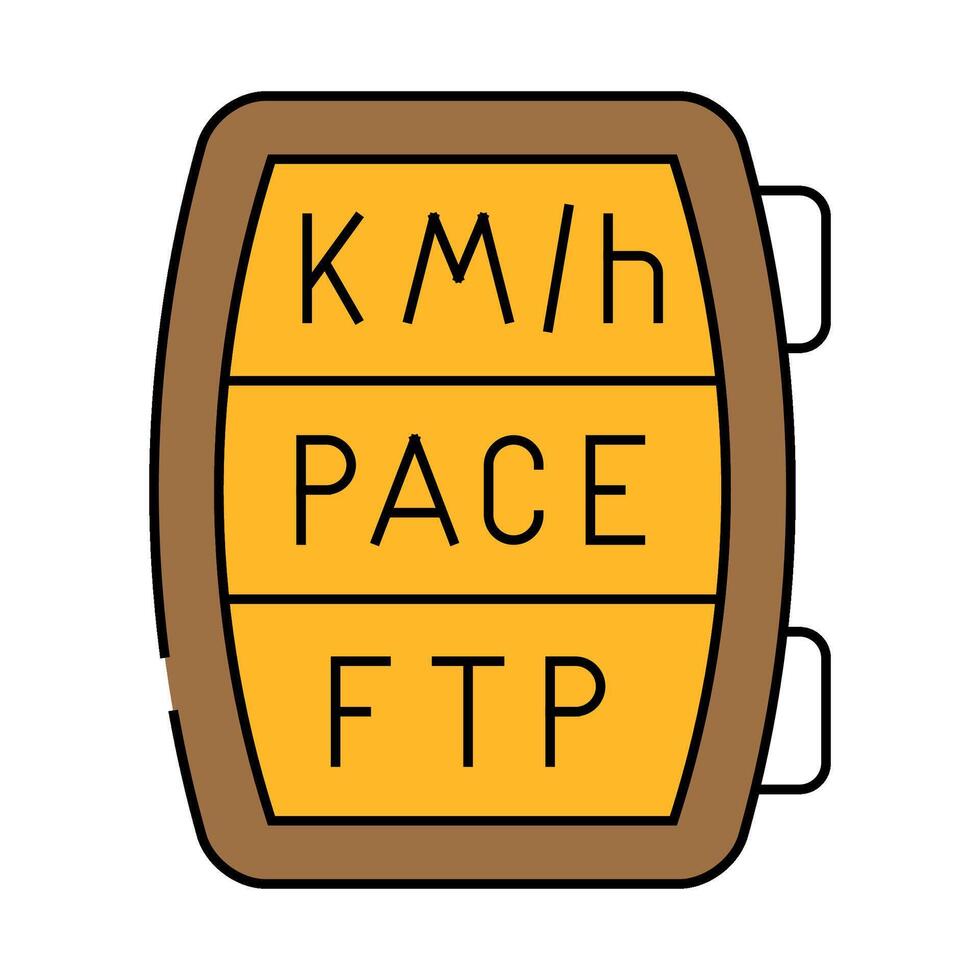 cyclometer device icon color illustration vector