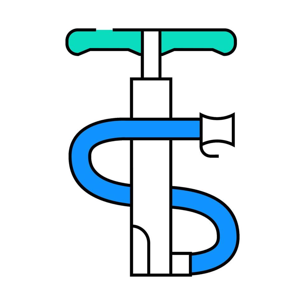 pump tool icon color illustration vector