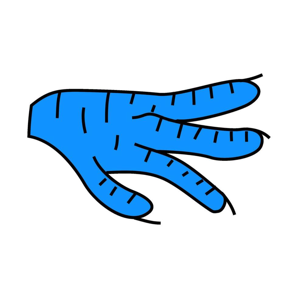 paws chicken icon color illustration vector