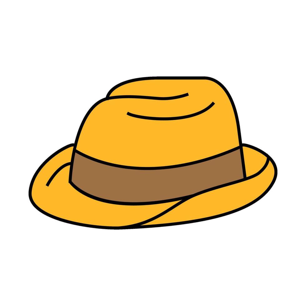 elegance hat icon color illustration vector