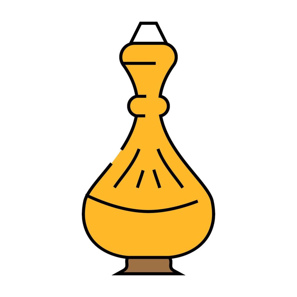 traditional arab jug icon color illustration vector
