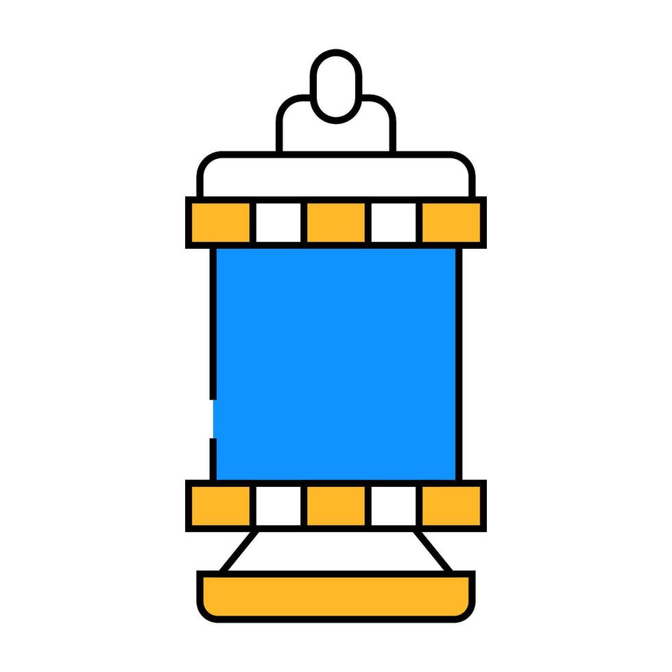 compact lamp icon color illustration vector