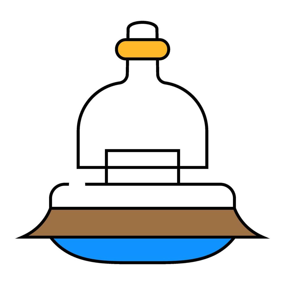 lighting lamp icon color illustration vector