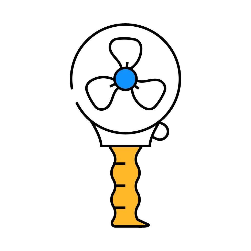 handle fan icon color illustration vector