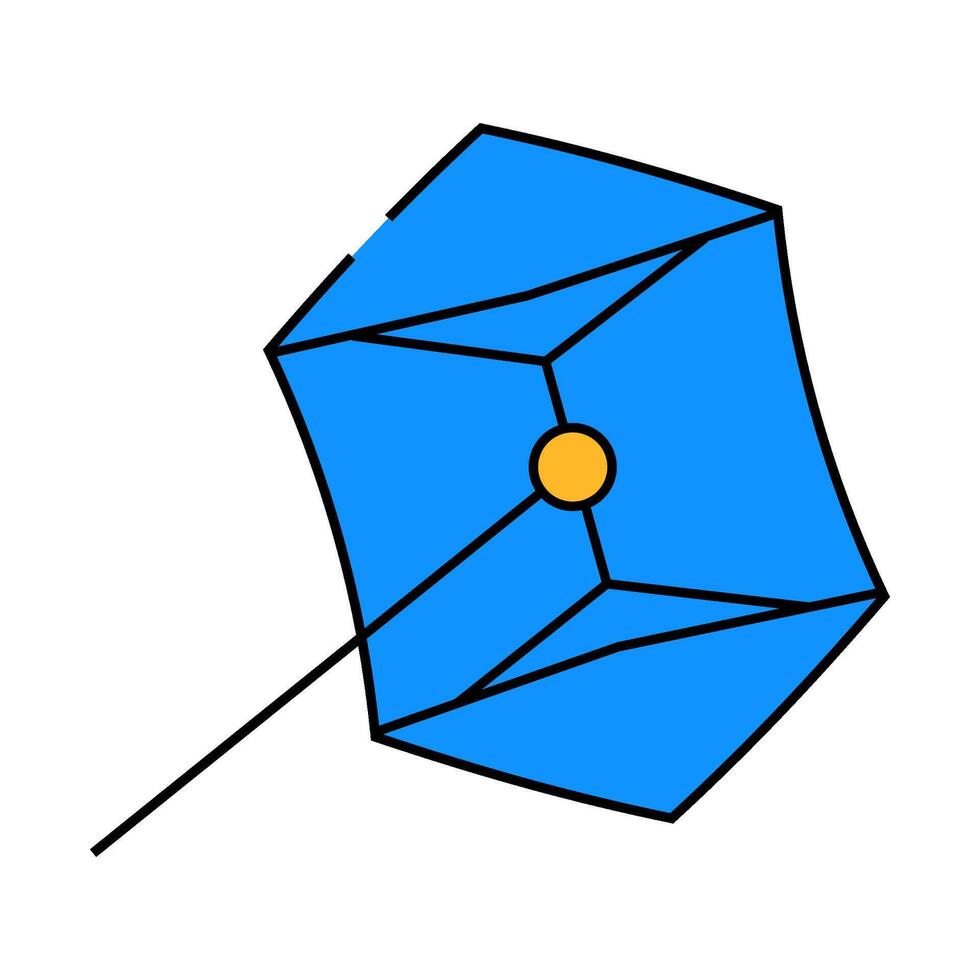 rokakku kite icon color illustration vector