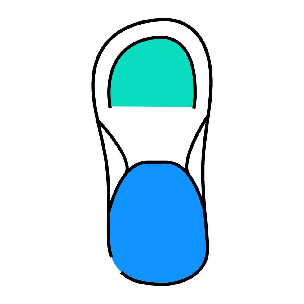 foot clothes icon color illustration vector