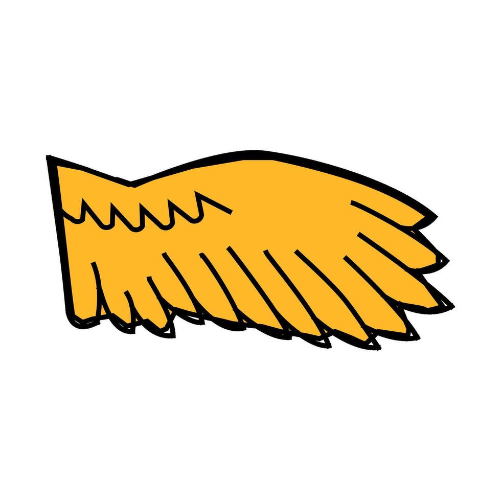 birds wing icon color illustration vector