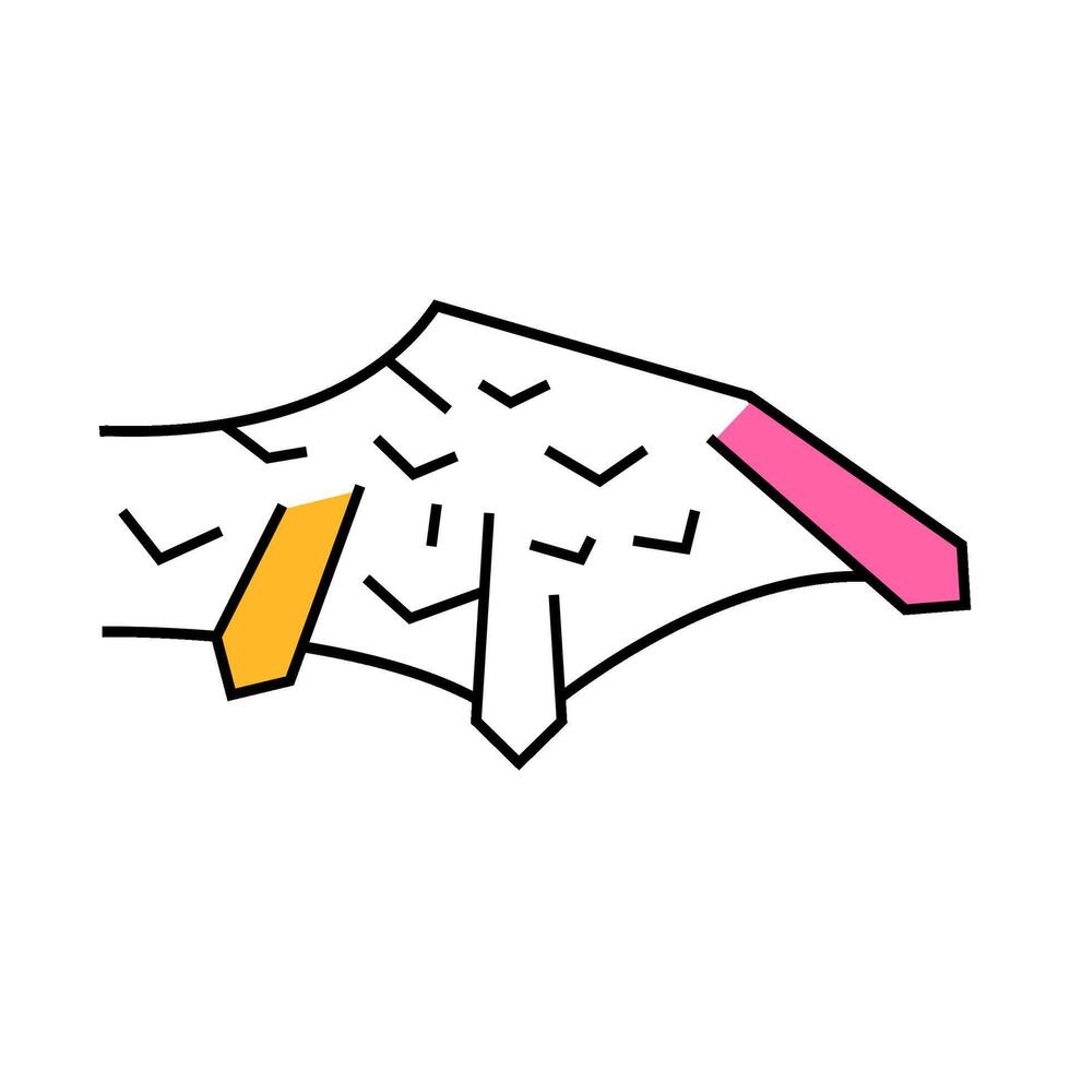 iron stone wing icon color illustration vector