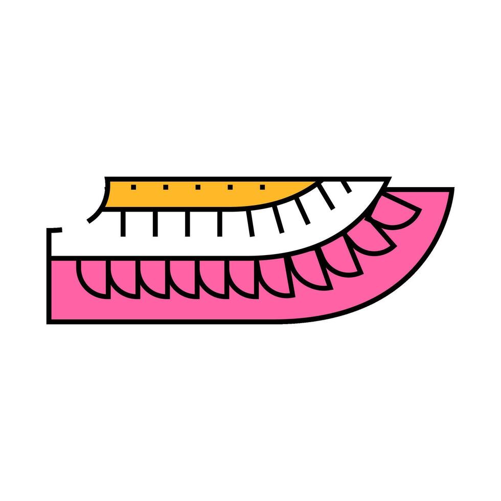 egyptian wing icon color illustration vector