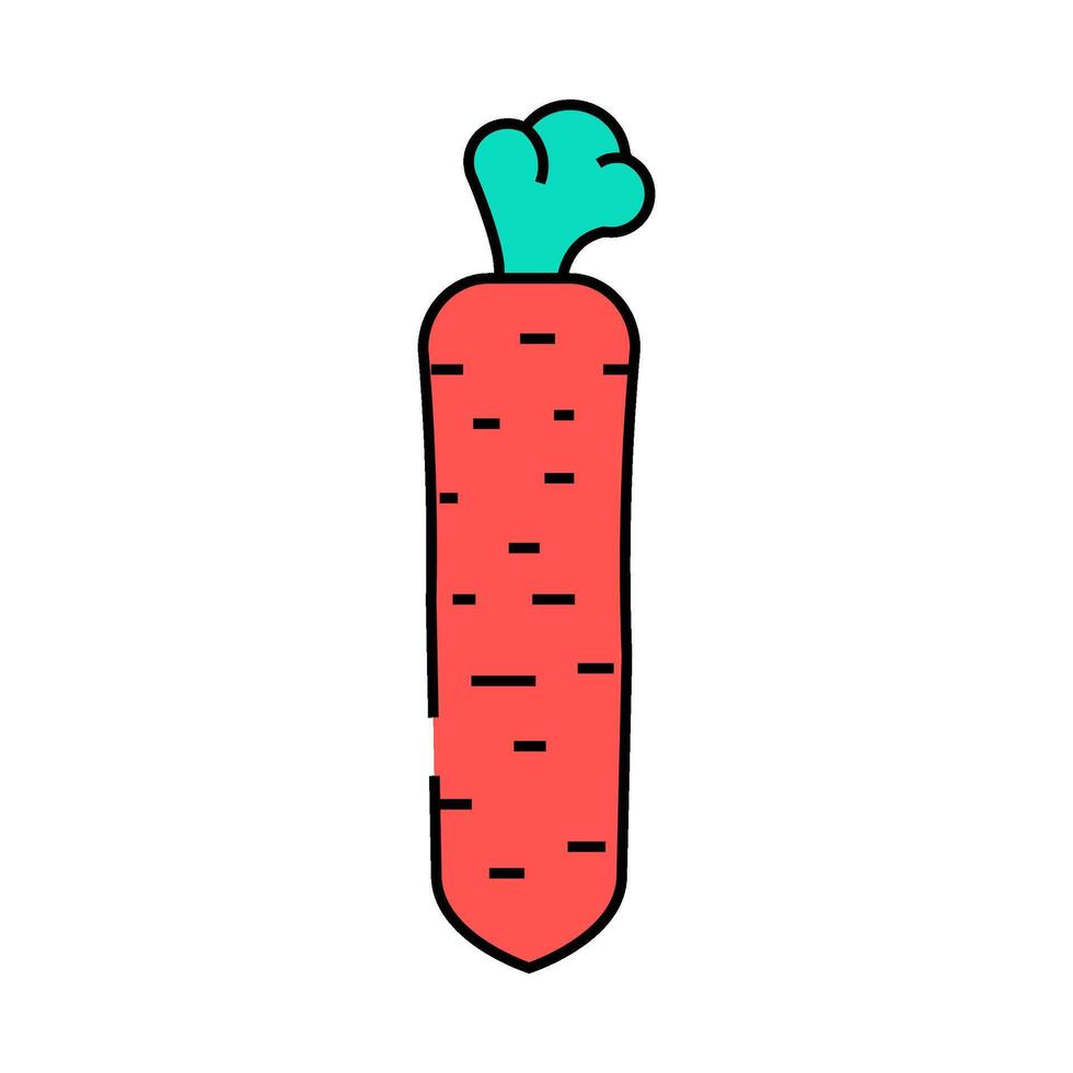 nantes carrot icon color illustration vector