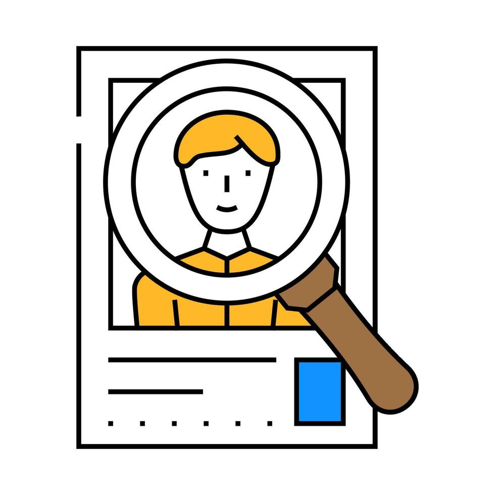 forward qualified lead icon color illustration vector