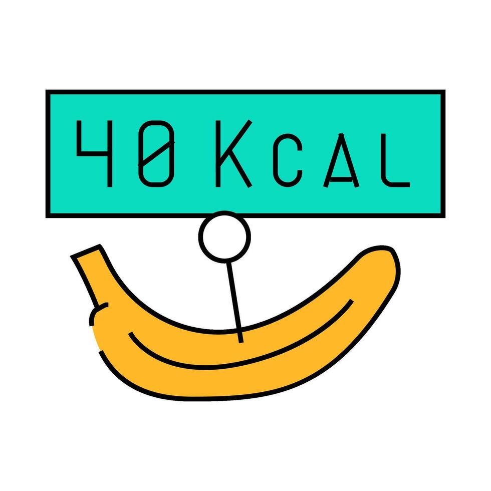 clarions banana icon color illustration vector