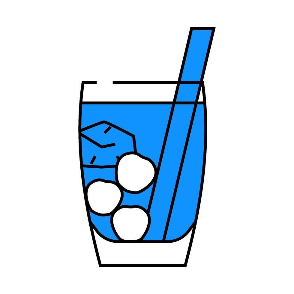 cocktail cherry icon color illustration vector