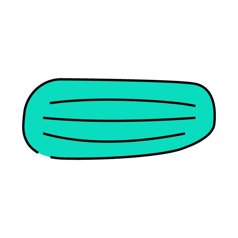 cucumber with stripes icon color illustration vector