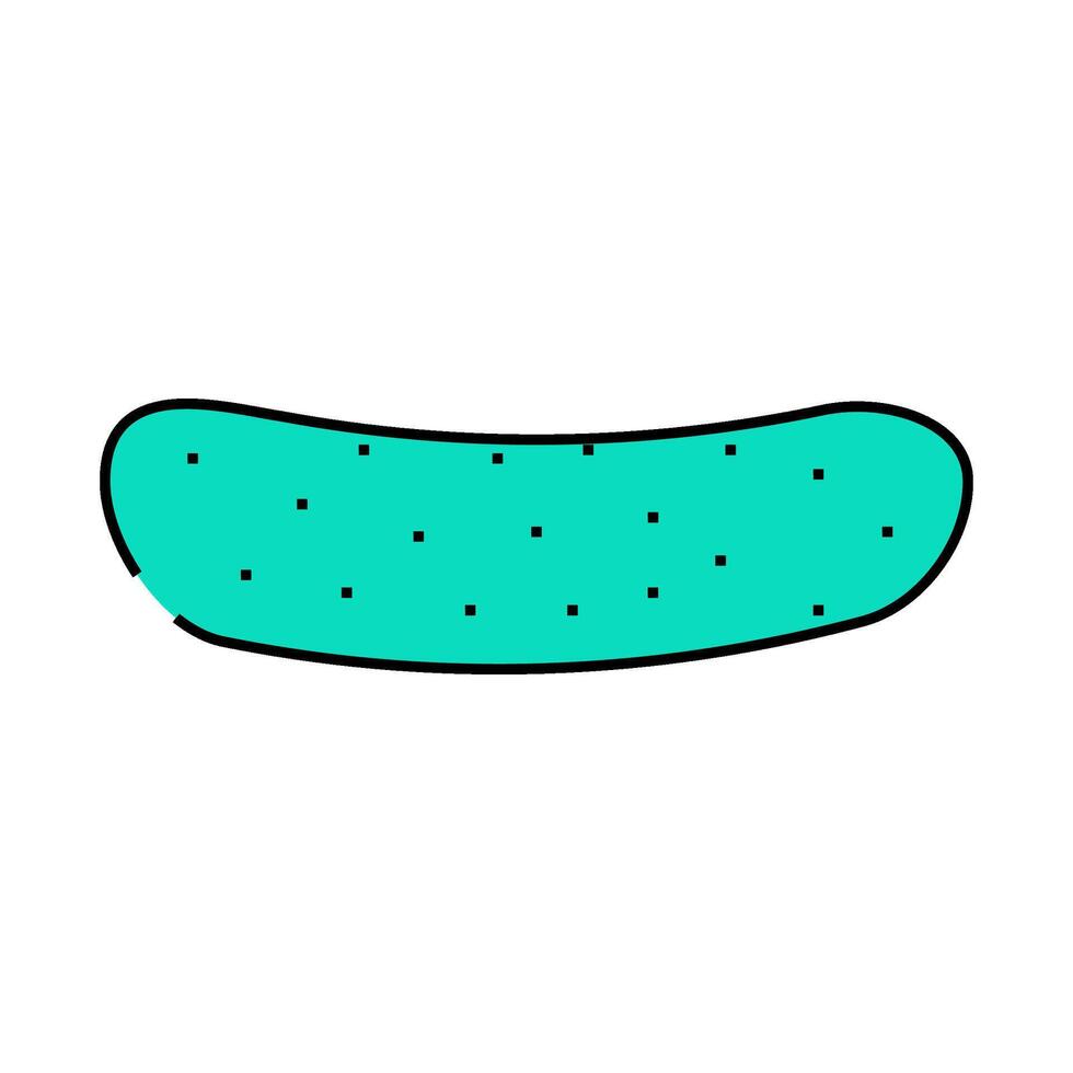 cucumber with pimples icon color illustration vector