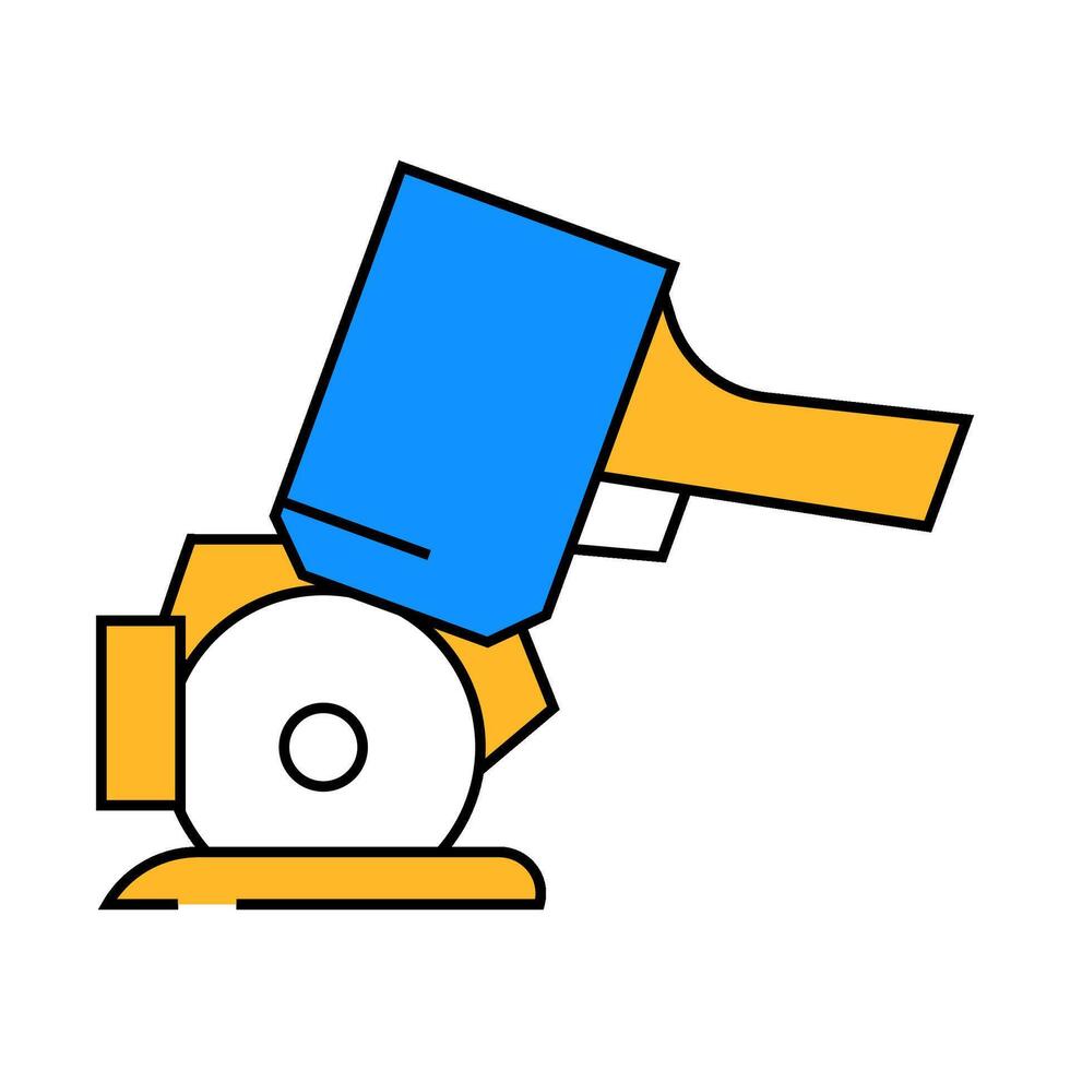 disc knife icon color illustration vector