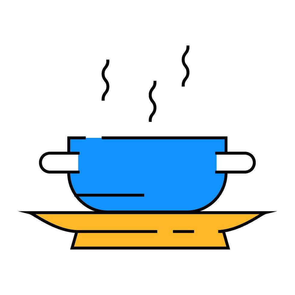 cabbage soup icon color illustration vector