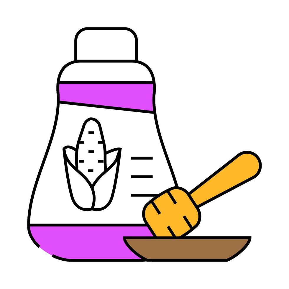 corn syrup icon color illustration vector