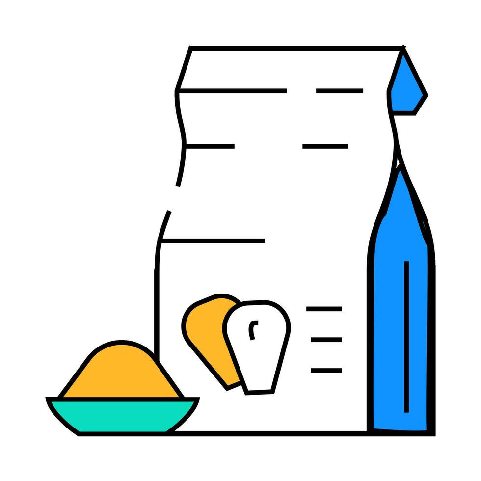 corn flour icon color illustration vector