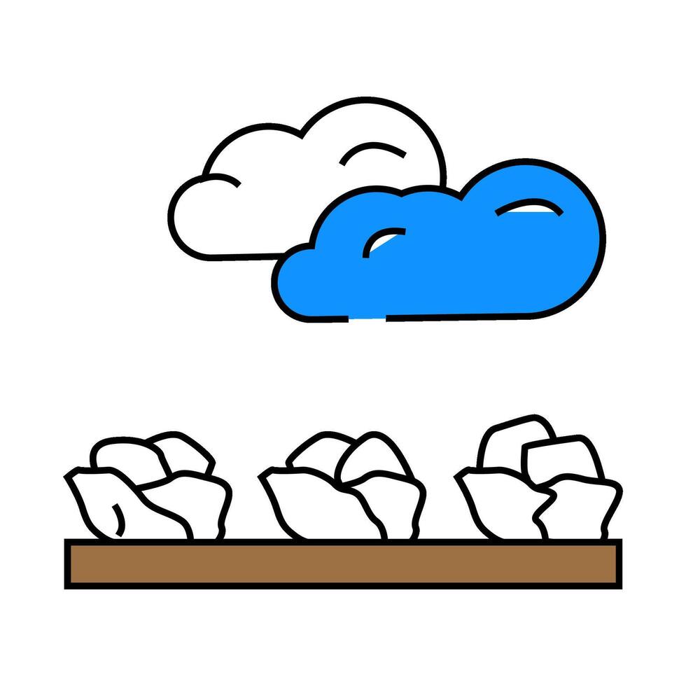 field salad food icon color illustration vector