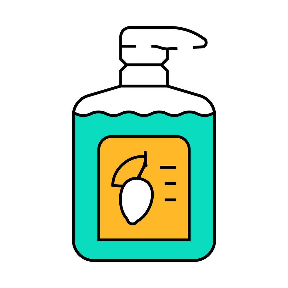 soap shampoo olive icon color illustration vector