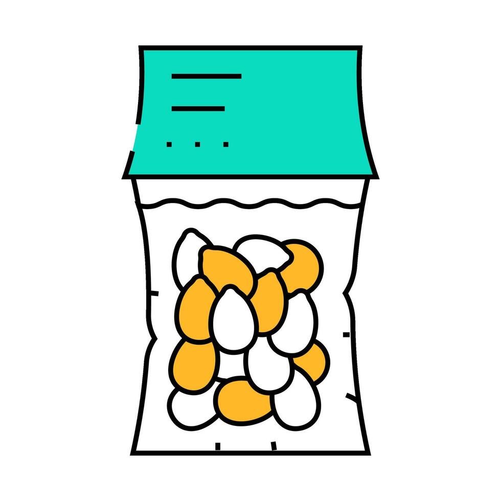 vacuum packed olives icon color illustration vector