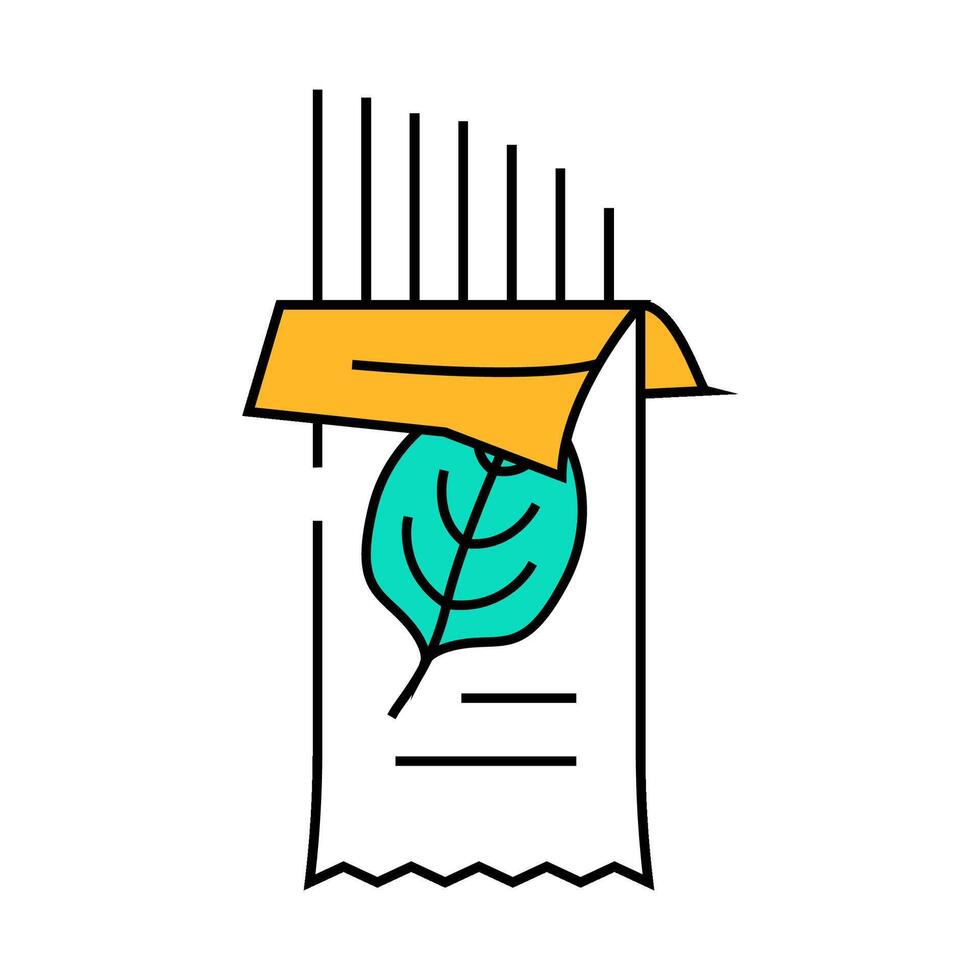 spaghetti spinach icon color illustration vector