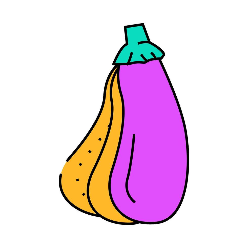 slices eggplant icon color illustration vector