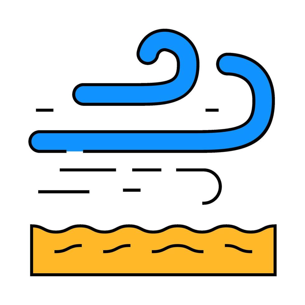breeze air clean icon color illustration vector