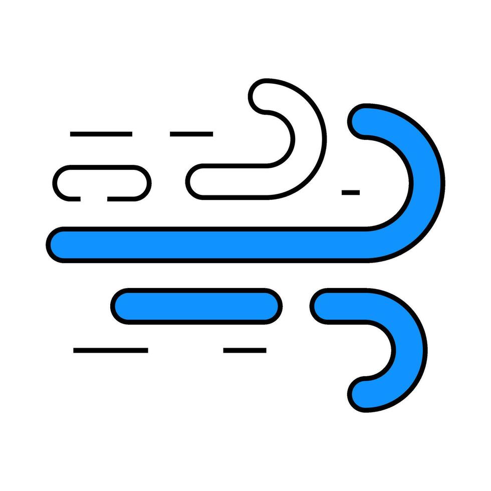 airflow air clean icon color illustration vector