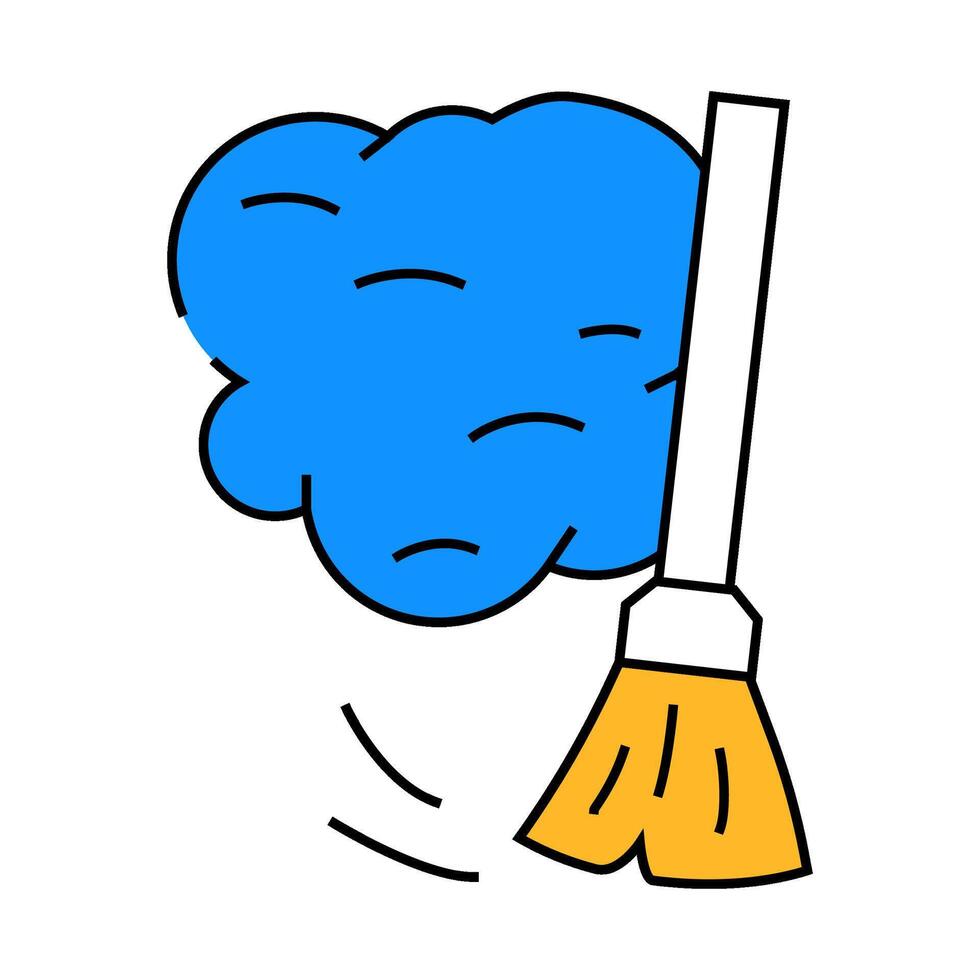 dust home icon color illustration vector
