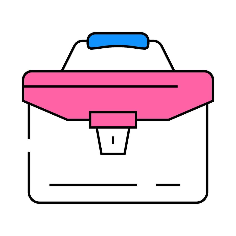 portfolio folder icon color illustration vector