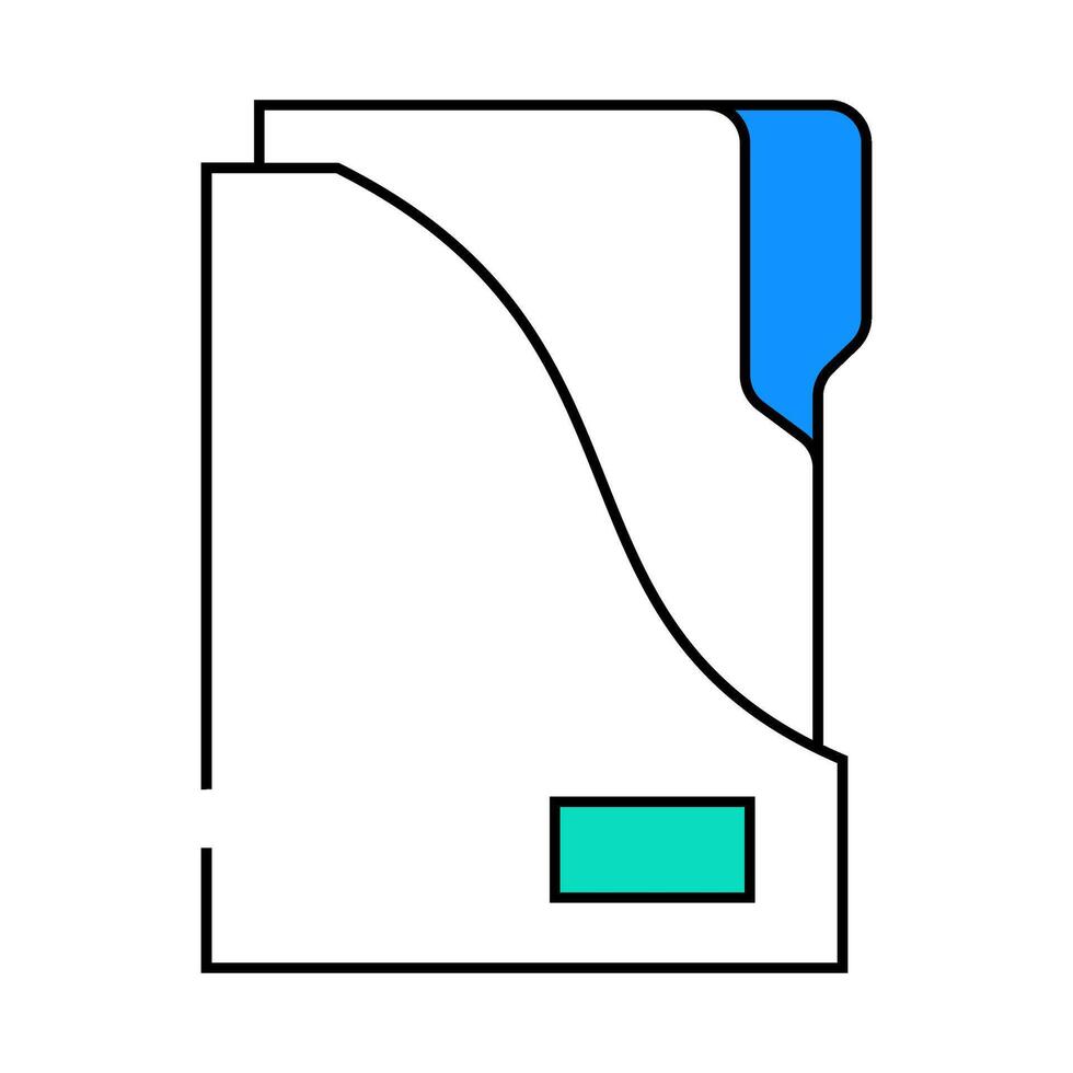 storage folder icon color illustration vector