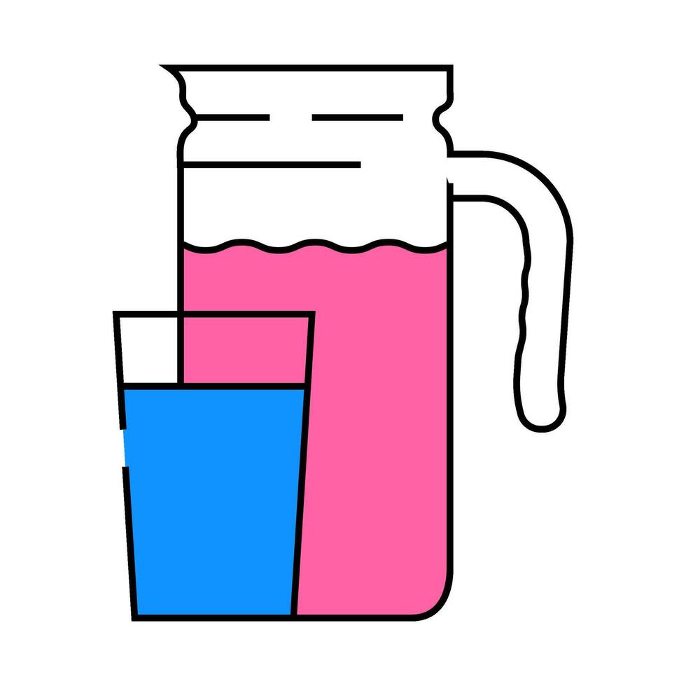 buttermilk milk product icon color illustration vector