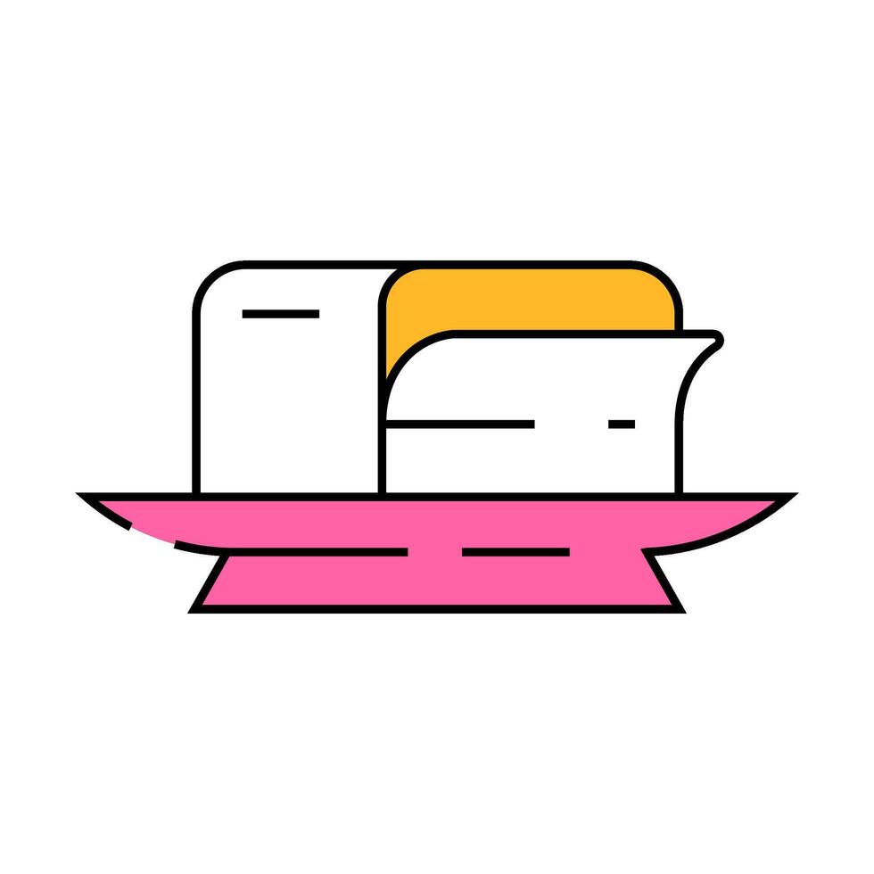 butter milk product icon color illustration vector