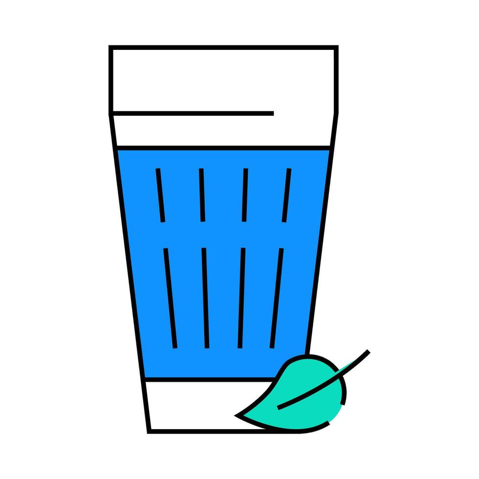 ayran milk product icon color illustration vector