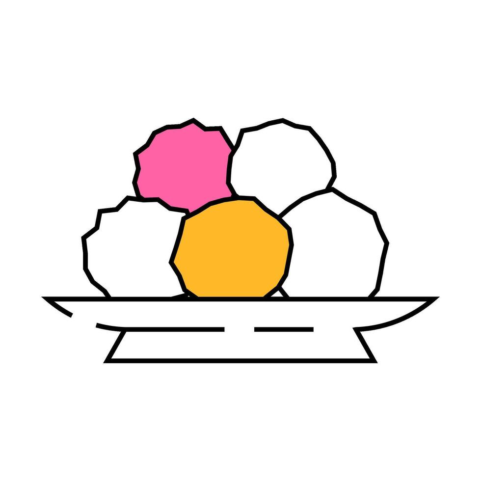 kashk milk product icon color illustration vector