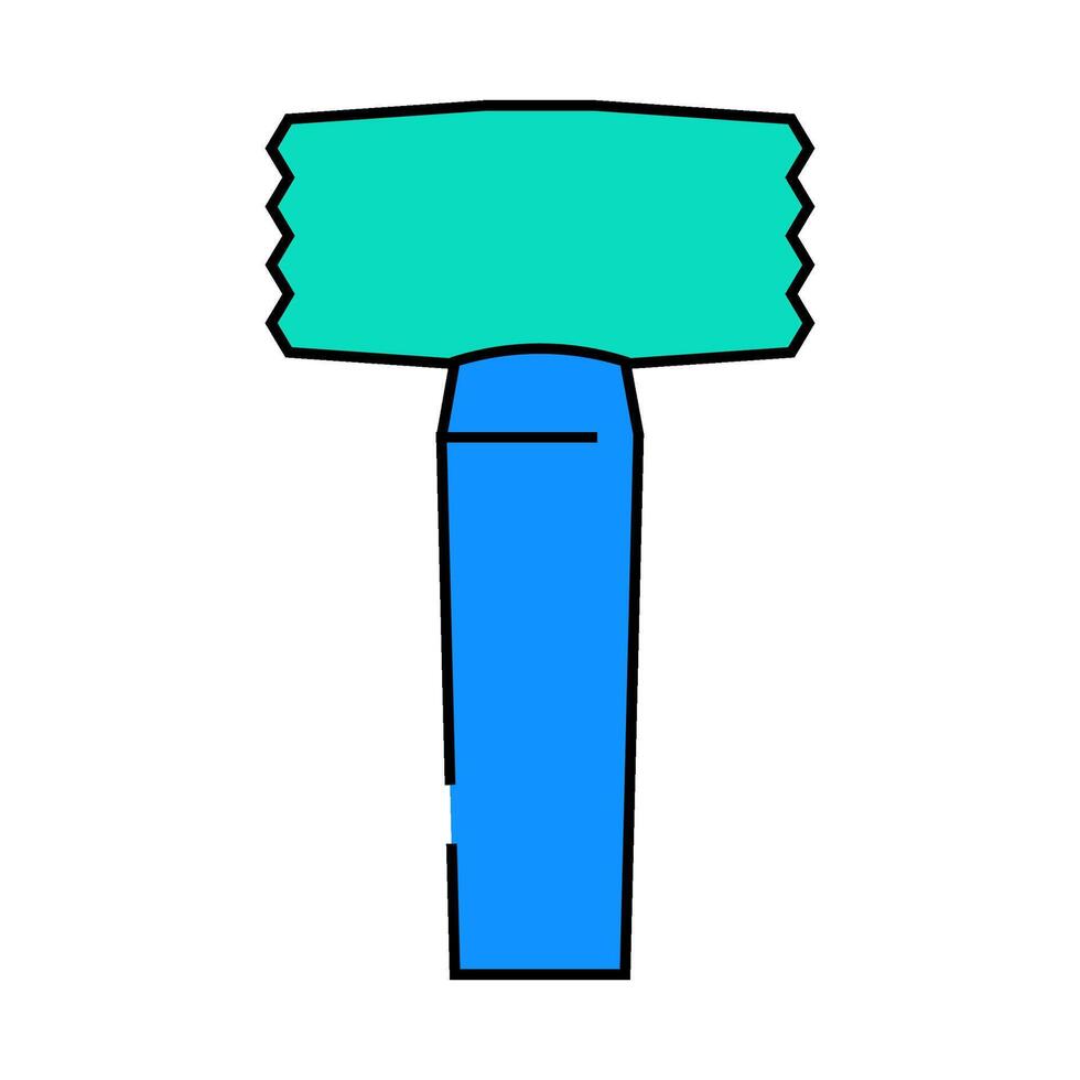 bushing hammer icon color illustration vector