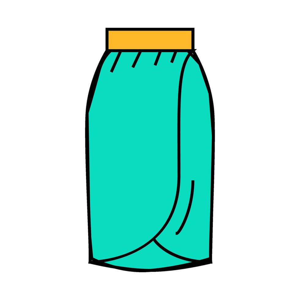 sarong skirt icon color illustration vector