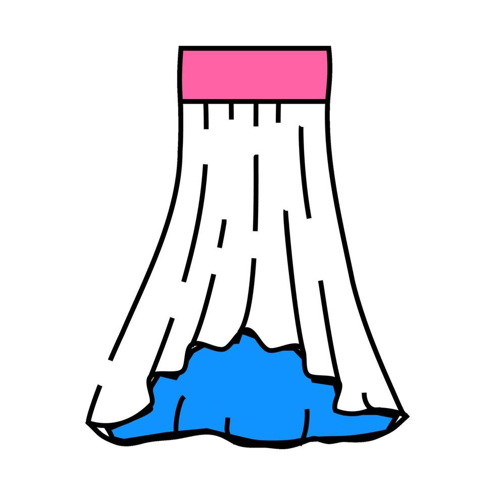 handkerchief skirt icon color illustration vector