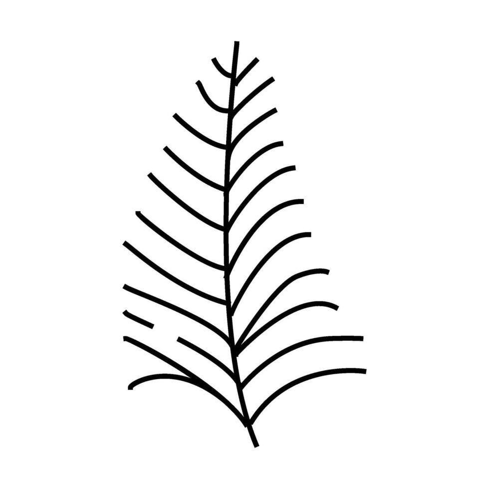 coconut tropical leaf icon color illustration vector